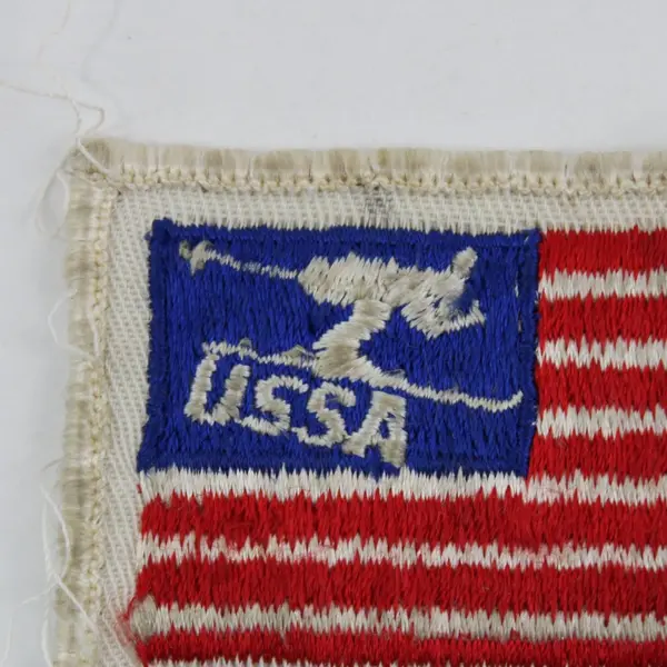 Vintage USSA Far West Ski Patch Austria 1982 Embroidered American Flag
