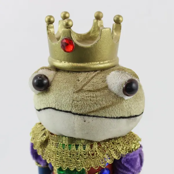 Holiday Elegance Frog King Nutcracker Collectible Holiday Decor