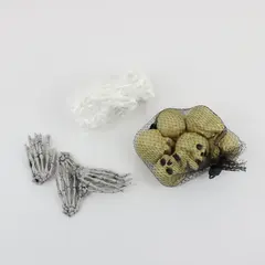 Woanger YX0812 32pc Halloween Skull Skeletal Hands Bone Decor Set