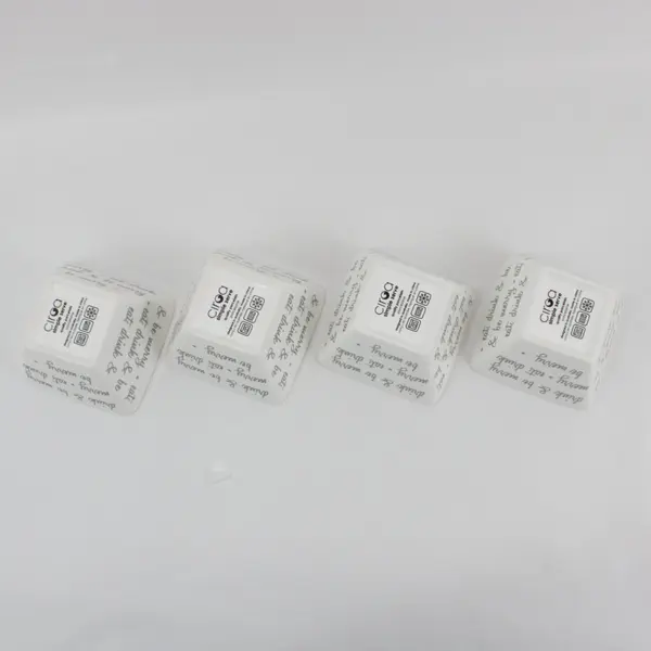 Lot of 4 Ciroa Eat Drink & Be Merry Holiday Porcelain Bowls