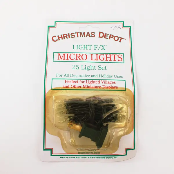 Lot of 5 Christmas Depot Light FX 25-Light Clear Micro Sets