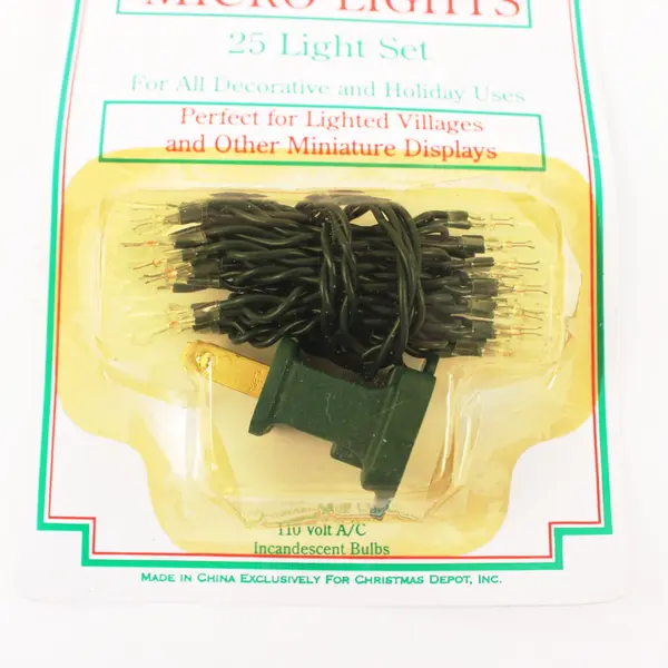 Lot of 5 Christmas Depot Light FX 25-Light Clear Micro Sets