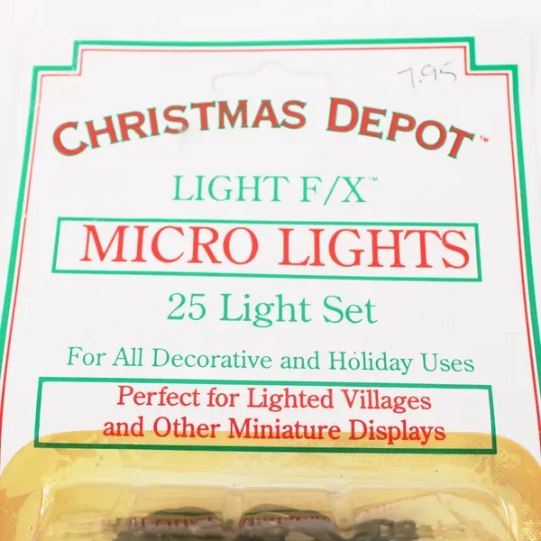 Lot of 5 Christmas Depot Light FX 25-Light Clear Micro Sets