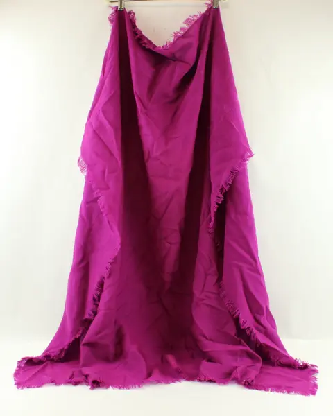 Amanda Smith Purple Woven Fringed Scarf Shawl Wrap