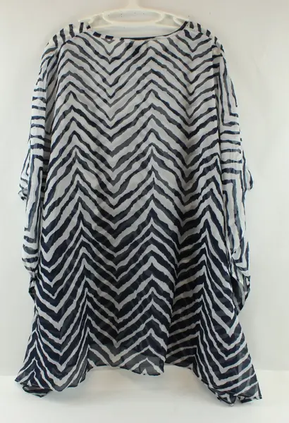 Charlie Paige Zebra Print Shawl Black White Gray Free Size