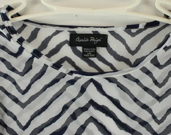 Charlie Paige Zebra Print Shawl Black White Gray Free Size