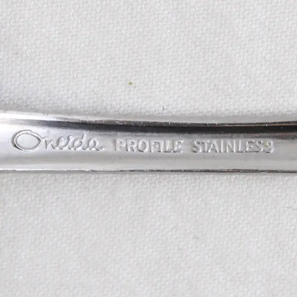 Set of 4 Oneida Plymouth Rock Oval Soup Spoons Stainless Flatware Replacements