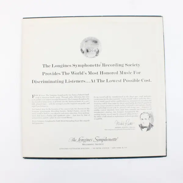 Longines Symphonette Scheherazade, OP. 35 Rimsky-Korsakov Goossens 12" Vinyl 