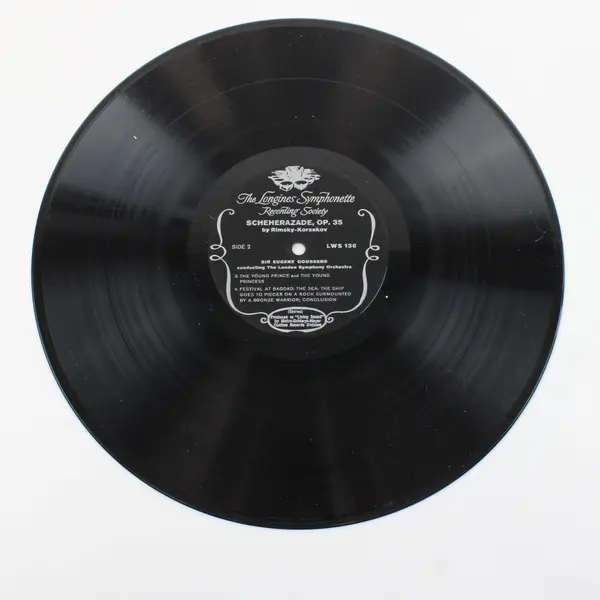 Longines Symphonette Scheherazade, OP. 35 Rimsky-Korsakov Goossens 12" Vinyl 