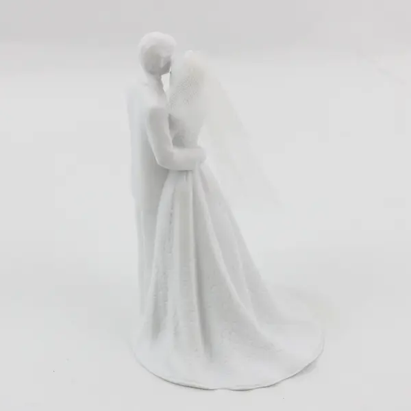 2003 Roman, Inc Lace Illusions 6.5” Cake Topper: Bridge & Groom 46517