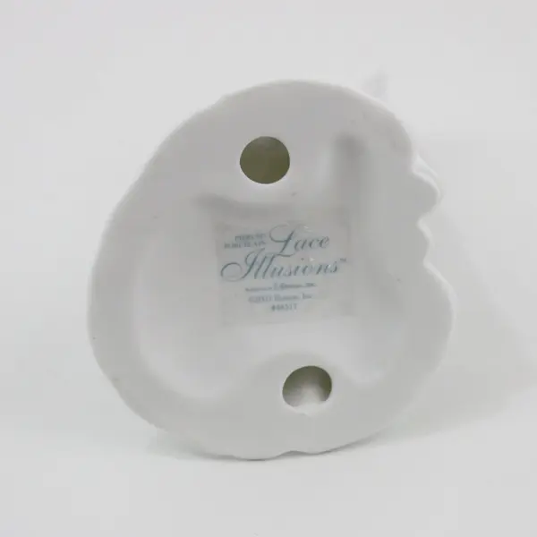 2003 Roman, Inc Lace Illusions 6.5” Cake Topper: Bridge & Groom 46517