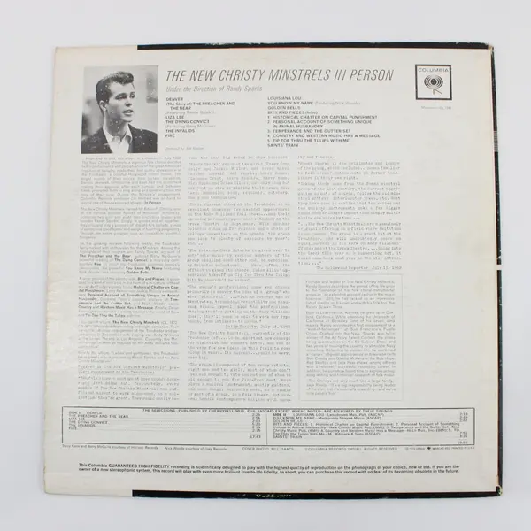 The New Christy Minstrels In Person Columbia CL 1941 12" Vinyl Record