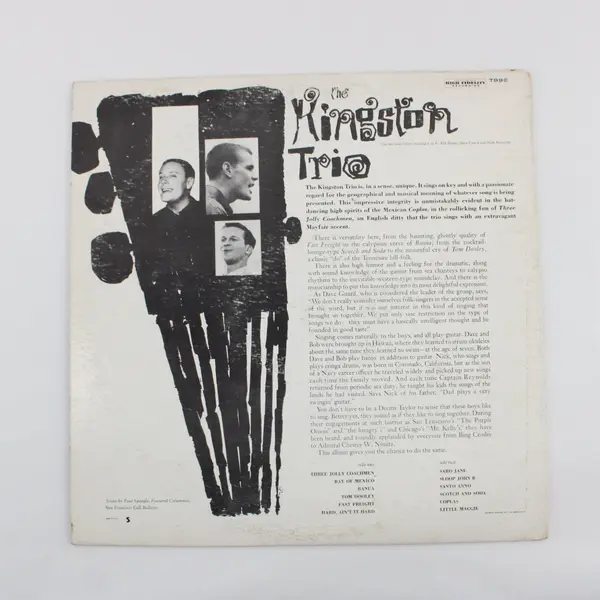 The Kingston Trio 16 Capitol T-996  12"Vinyl Folk Record