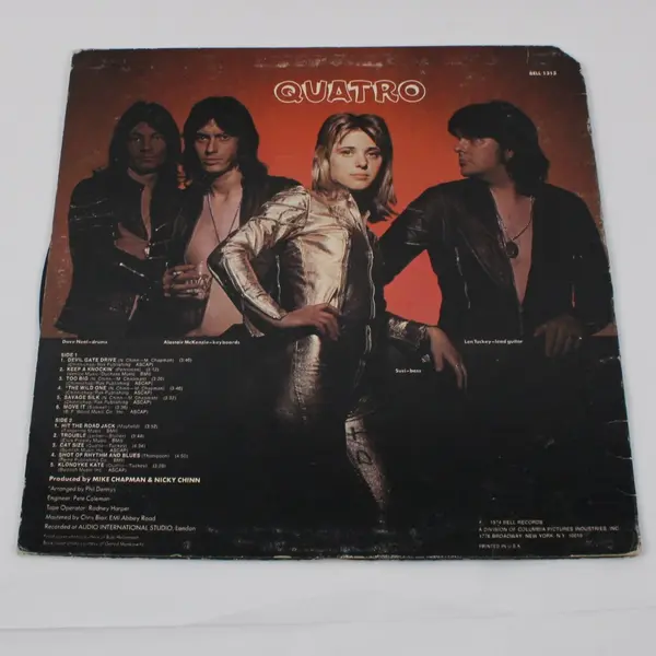 Suzi Quatro Quatro Self-Titled 1974 Bell 1313  12"Vinyl Record