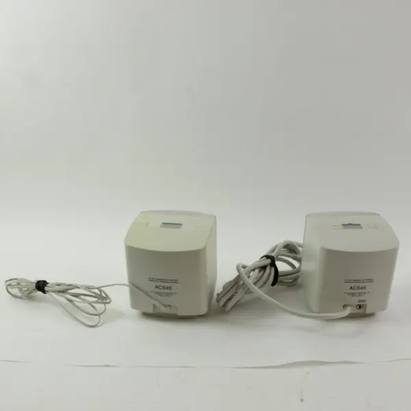 Altec Lansing ACS45 Multimedia Computer Speakers Pair White Untested