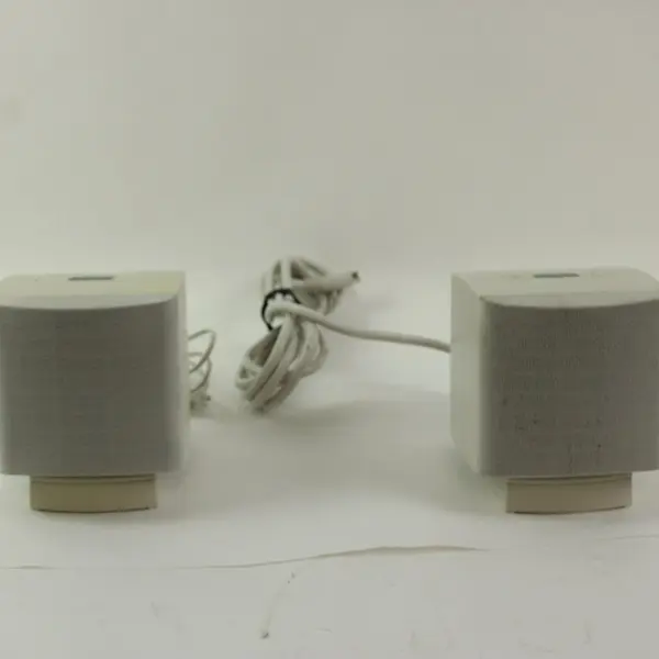 Altec Lansing ACS45 Multimedia Computer Speakers Pair White Untested