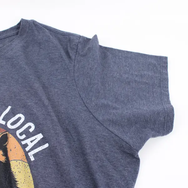 Port & Company Women's XXL Blue Support Your Local Street Cats T-Shirt
