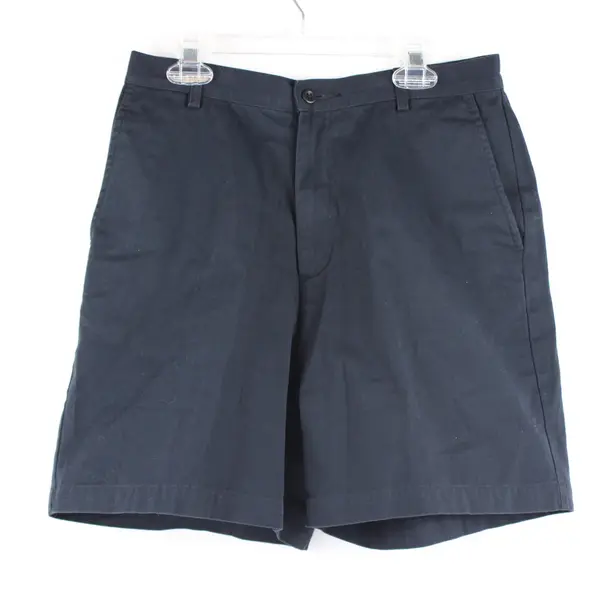Lands' End Women's Petite 8 Navy Blue High Rise Shorts