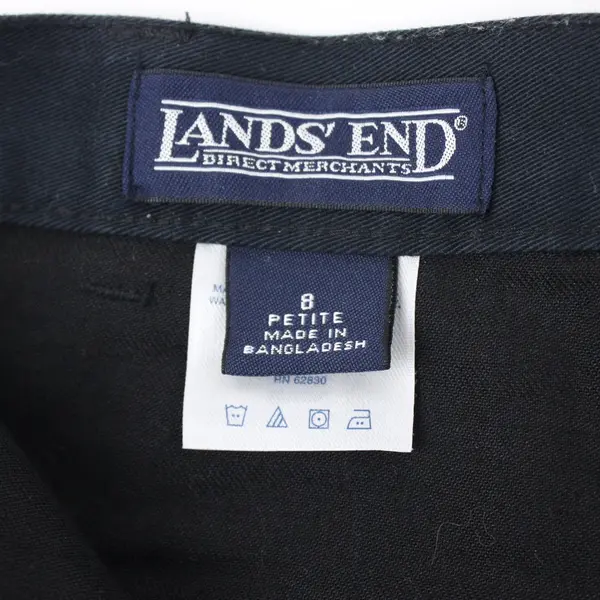 Lands' End Women's Petite 8 Navy Blue High Rise Shorts