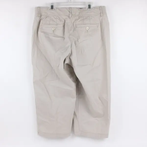 Christopher & Banks Petite Tan Comfort Waist Cropped Pants 10P