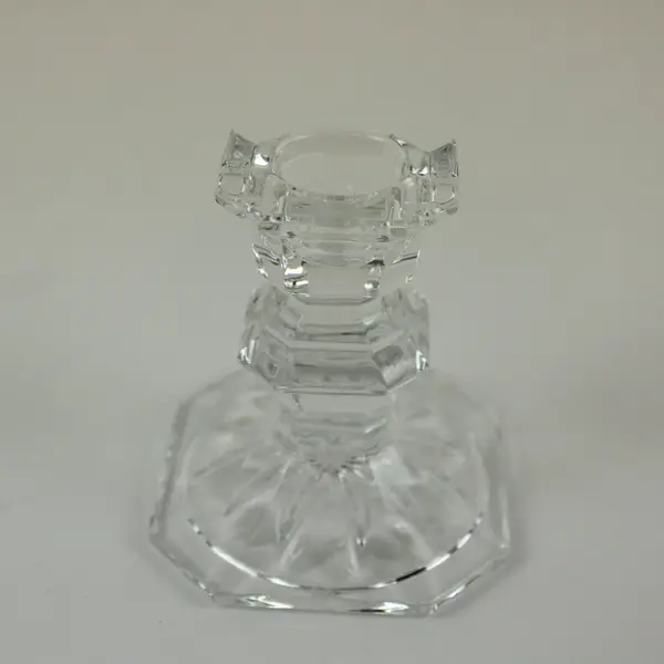 Mikasa Edinburgh Crystal Candlestick Holder 3in Clear