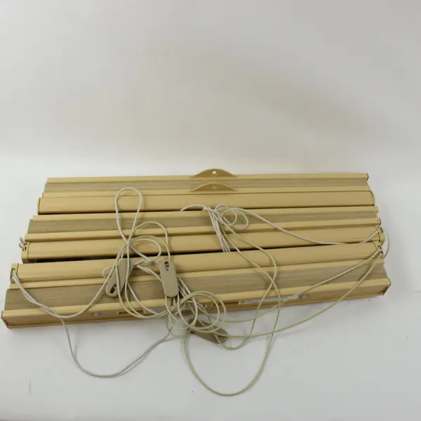 Lot of 3 Beige Mini Blinds 70.25 x 27.75 Inch Window Shades