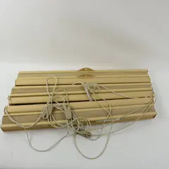 Lot of 3 Beige Mini Blinds 70.25 x 27.75 Inch Window Shades