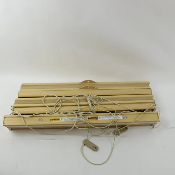 Lot of 3 Beige Mini Blinds 70.25 x 27.75 Inch Window Shades