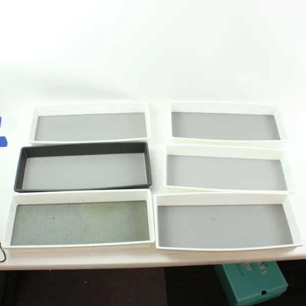 Lot of 6 madesmart Organizers Storage Bins 15 x 6 Inch