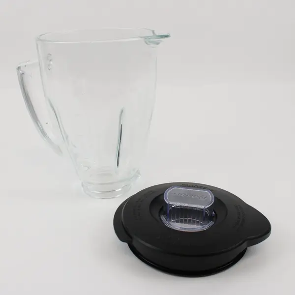 Oster 6-Cup Glass Blender Jar with Black Lid & Cap Replacement