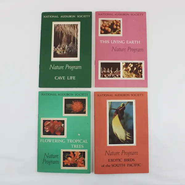 National Audubon Society Nature Program 4 Booklets Box Set Nelson Doubleday 1956