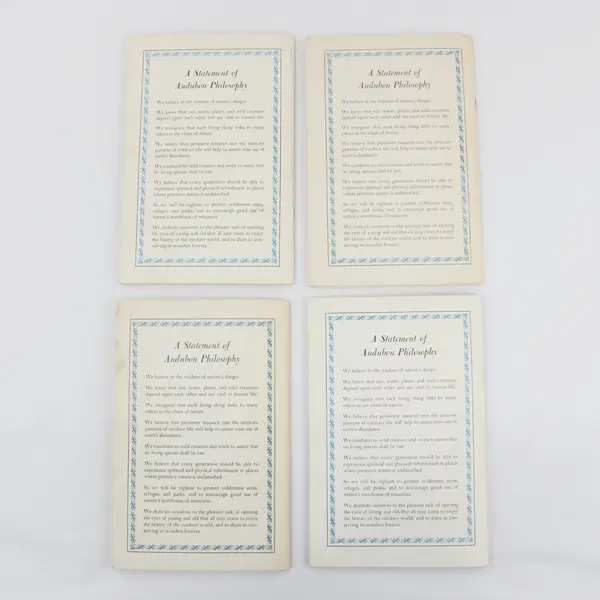 National Audubon Society Nature Program 4 Booklets Box Set Nelson Doubleday 1956