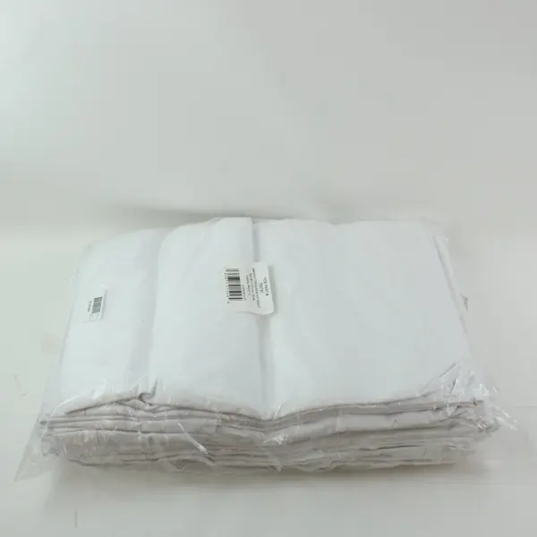 HD Supply T180 Queen Flat Sheets 12 Pack White Cotton 763781