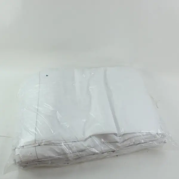 HD Supply T180 Queen Flat Sheets 12 Pack White Cotton 763781