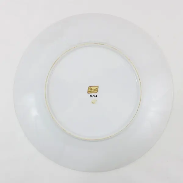 Norcrest 25th Anniversary Decorative Plate Pink Rose Swags