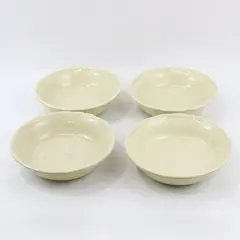 Tracy Octavia Hill Collection Cream Stoneware Cereal Bowls Set of 4