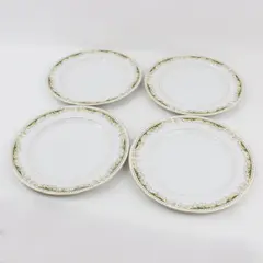 Set of 4 Signature Collection Queen Anne Fine China Dinner Plates  10.25"