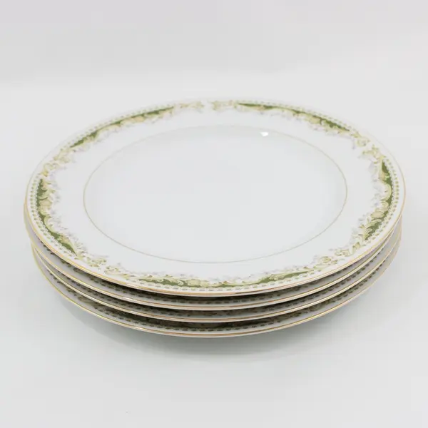 Set of 4 Signature Collection Queen Anne Fine China Dinner Plates  10.25"