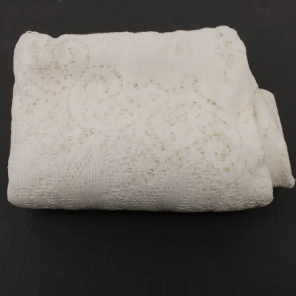 Vintage White Lace Tablecloth 72 x 54 Openwork Dining Wedding