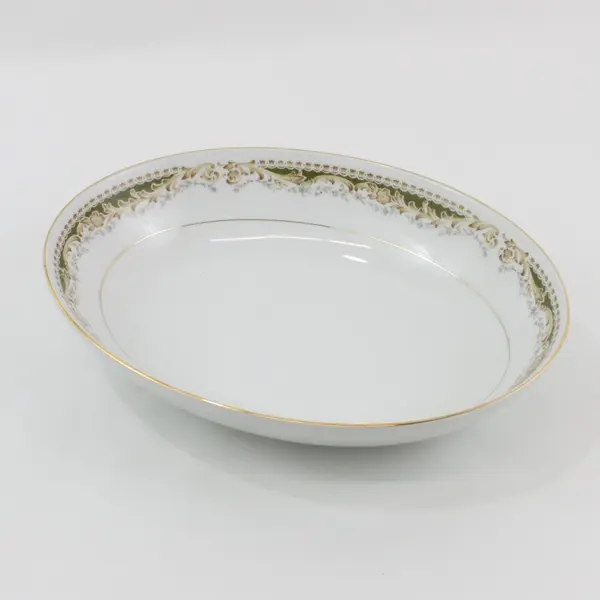  Signature Collection Queen Anne Fine China Oval Vegetable Bowl 10.5"