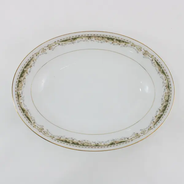  Signature Collection Queen Anne Fine China Oval Vegetable Bowl 10.5"