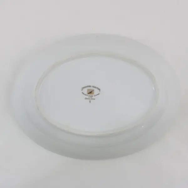  Signature Collection Queen Anne Fine China Oval Vegetable Bowl 10.5"