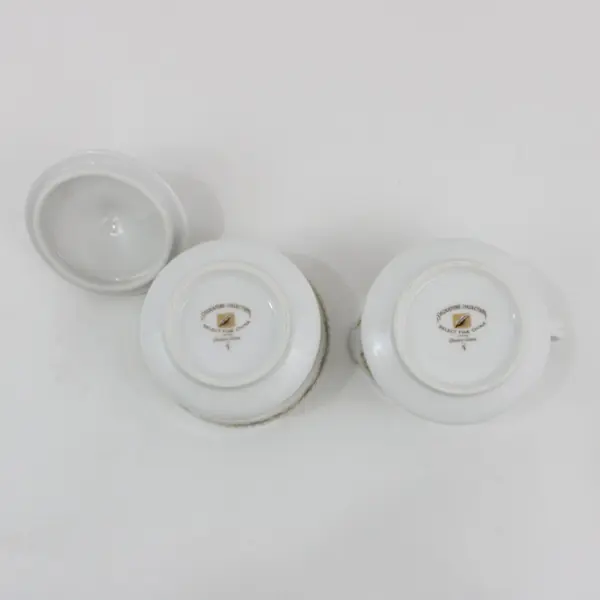 Signature Collection Queen Anne Lidded Sugar Bowl & Creamer Set 