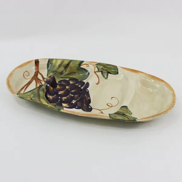 Tabletops Gallery Napa 4-Section Relish Dish Appetizer Server
