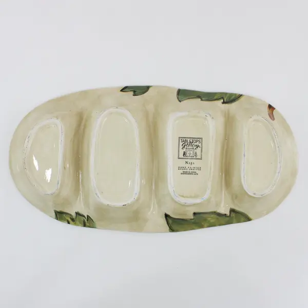 Tabletops Gallery Napa 4-Section Relish Dish Appetizer Server