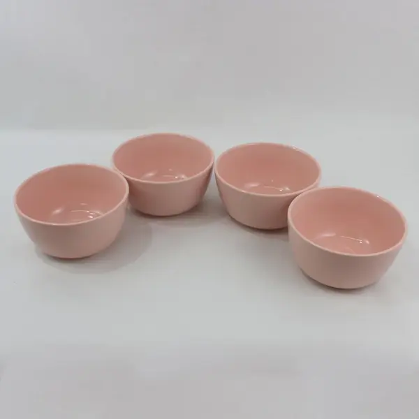Set of 4 Project 62 Avesta Pink Stoneware Bowls  6.25 Inch