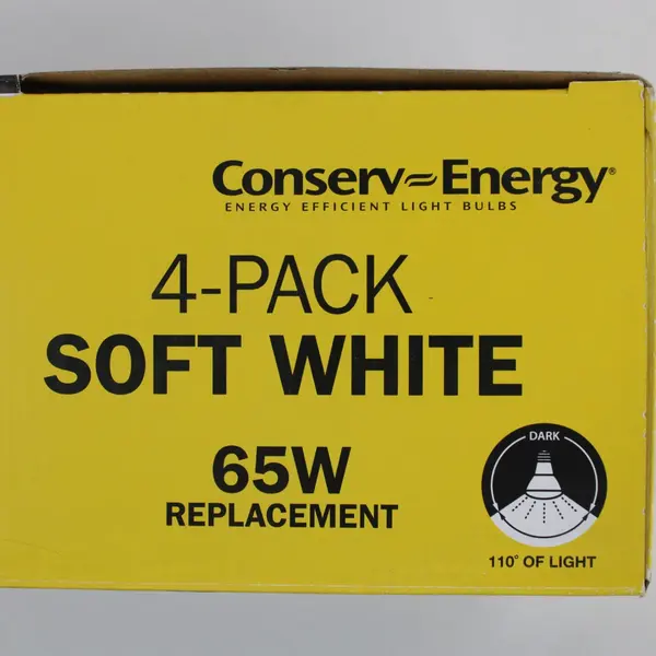 Feit Electric BR30/927 LED Dimmable Soft White 10W 4-Pack 750 Lumens- 2 Used
