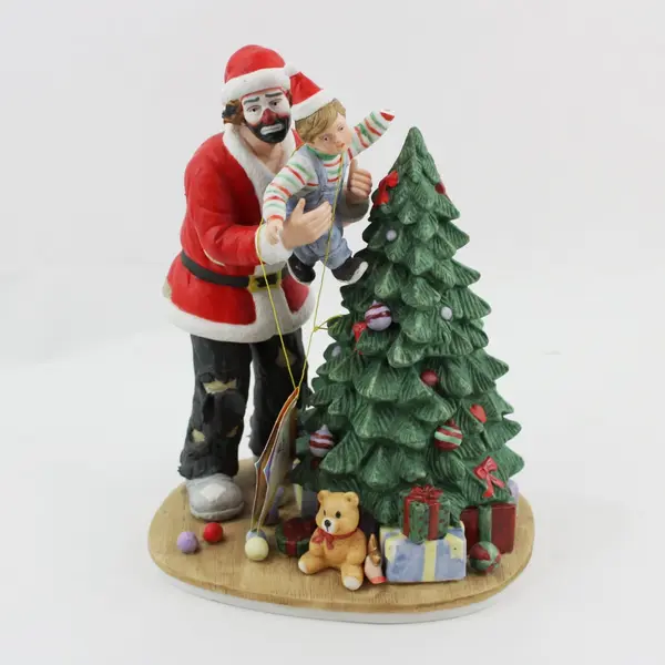 Flambro Emmett Kelly Jr Spirit of Christmas XI Figurine 1917/3500 Damaged