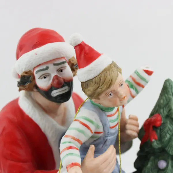 Flambro Emmett Kelly Jr Spirit of Christmas XI Figurine 1917/3500 Damaged