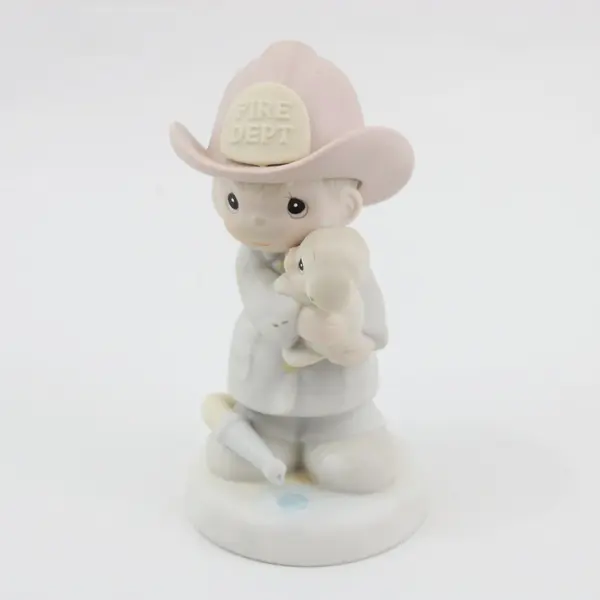1986 Enesco Precious Moments Love Rescued Me Porcelain Figurine #102393